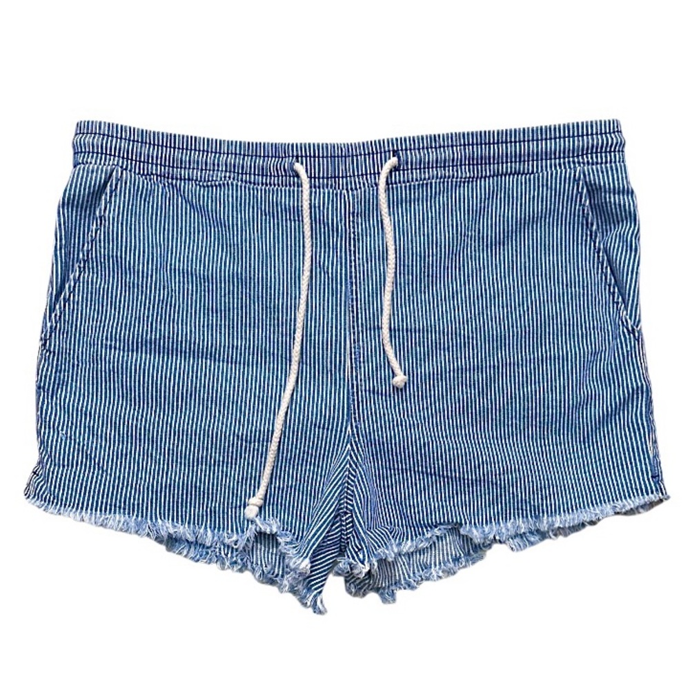 Wild Fable Light Blue Jean Shorts with Frayed Hem